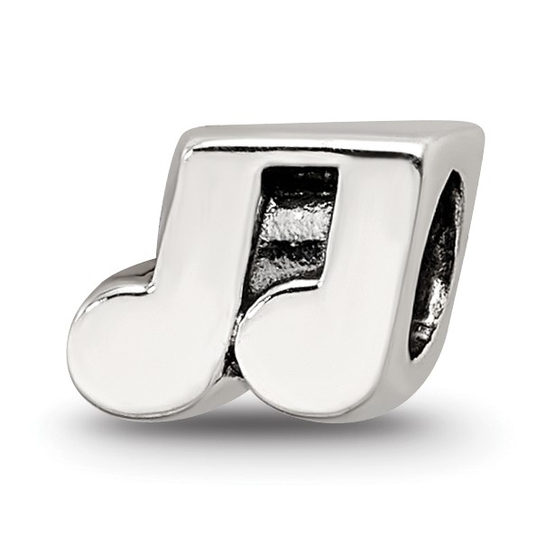 Sterling Silver Reflections Music Notes Bead 
